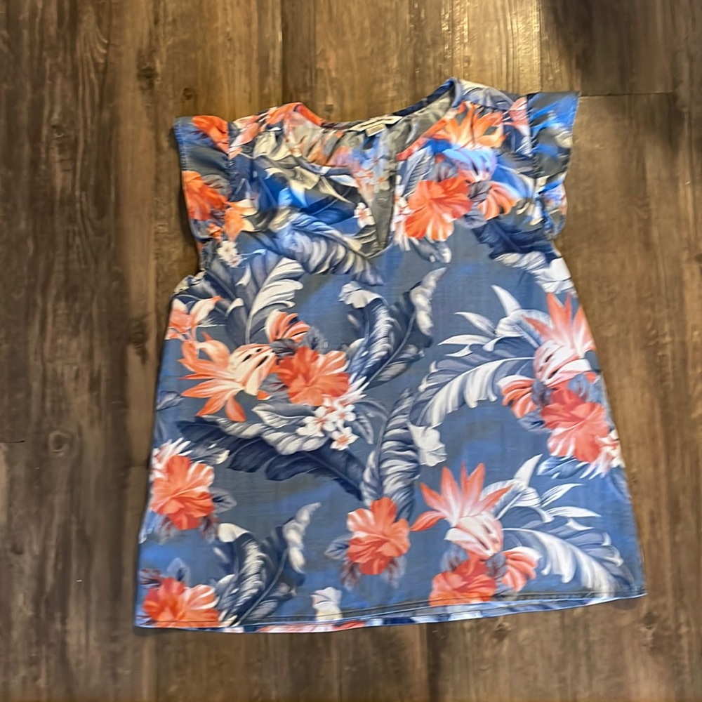 Tommy Bahama Flutter Sleeve Top